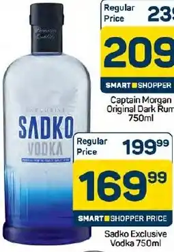 Pick n Pay Hypermarket Sadko Exclusive Vodka offer