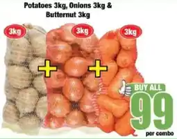 Boxer Potatoes, Onions & Butternut offer