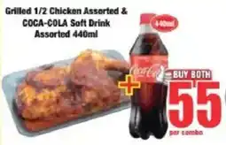 Boxer Grilled 1/2 Chicken Assorted & Coca-Cola Soft Drink Assorted offer