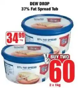 Boxer Dew Drop 37% Fat Spread Tub offer