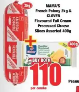 Boxer Mama's French Polony & Clover Flavoured Full Cream Processed Cheese Slices Assorted offer