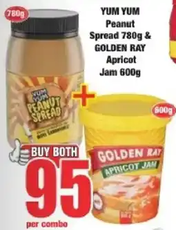 Boxer Yum Yum Peanut Spread & Golden Ray Apricot Jam offer