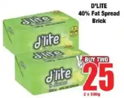 Boxer D'lite 40% Fat Spread Brick offer