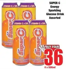Boxer Super C Energy Sparkling Glucose Drink Assorted offer