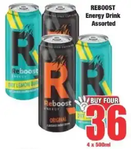 Boxer Reboost Energy Drink Assorted offer