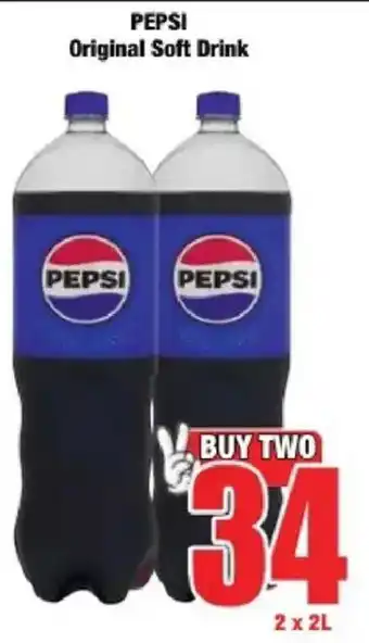 Boxer Pepsi Original Soft Drink offer