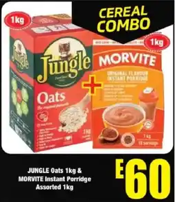 Boxer Jungle Oats & Morvite Instant Porridge Assorted offer