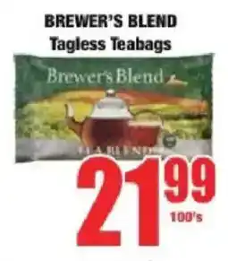 Boxer Brewer's Blend Tagless Teabags offer