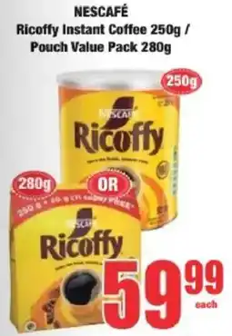 Boxer Nescafé Ricoffy Instant Coffee/ Pouch Value Pack offer