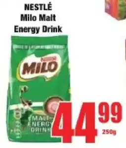 Boxer Nestlé Milo Malt Energy Drink offer