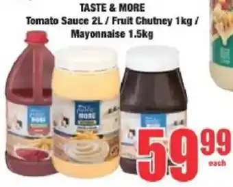 Boxer Taste & More Tomato Sauce/ Fruit Chutney/ Mayonnaise offer