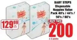 Boxer Baby Steps Disposable Nappies Value Pack offer
