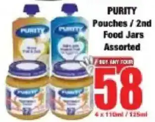 Boxer Purity Pouches/ 2nd Food Jars Assorted offer