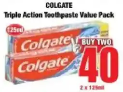 Boxer Colgate Triple Action Toothpaste Value Pack offer
