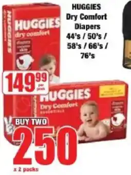 Boxer Huggies Dry Comfort Diapers offer