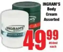 Boxer Ingram's Body Cream Assorted offer