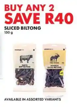 Woolworths Sliced Biltong offer