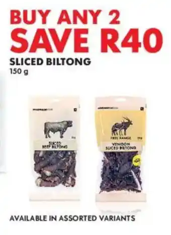 Woolworths Sliced Biltong offer