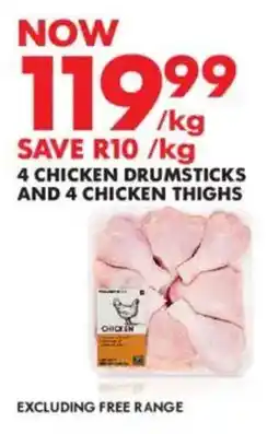 Woolworths Chicken drumsticks and chicken thighs offer