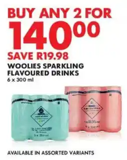 Woolworths Woolies sparkling flavoured drinks offer