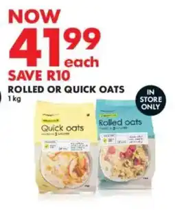 Woolworths Rolled or quick oats offer