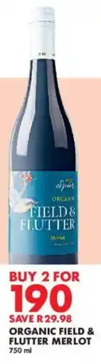 Woolworths Organic field & flutter merlot offer