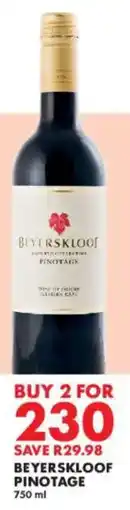 Woolworths Beyerskloof pinotage offer