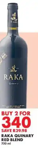 Woolworths Raka quinary red blend offer
