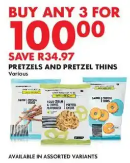 Woolworths Pretzels and pretzel thins offer