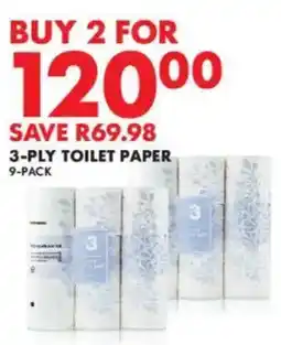 Woolworths 3-ply toilet paper offer