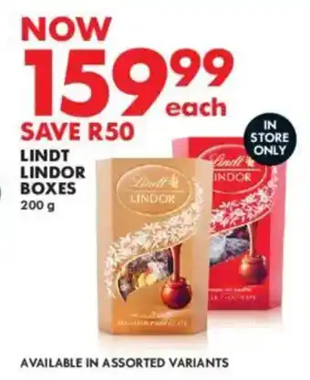 Woolworths Lindt lindor boxes offer