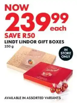 Woolworths Lindt lindor gift boxes offer