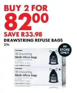 Woolworths Drawstring refuse bags offer