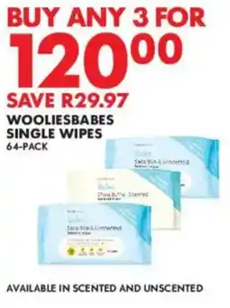 Woolworths Wooliesbabes single wipes offer