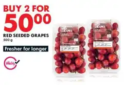 Woolworths Red seeded grapes offer