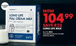 Woolworths Long life full cream milk offer