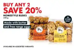 Woolworths Homestyle Rusks offer