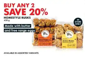 Woolworths Homestyle Rusks offer