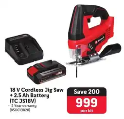 Makro Einhell 18 V Cordless Jig Saw + 2.5 Ah Battery offer