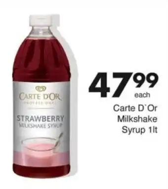 Save Hyper Carte D'Or Milkshake Syrup offer