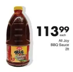 Save Hyper All Joy BBQ Sauce offer