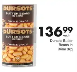 Save Hyper Dursots Butter Beans In Brine offer
