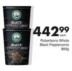 Save Hyper Robertsons Whole Black Peppercorns offer