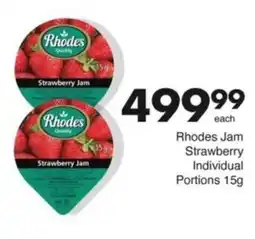 Save Hyper Rhodes Jam Strawberry Individual Portions offer