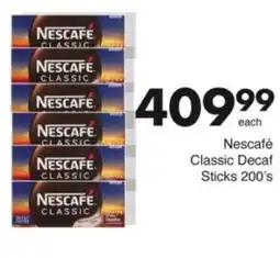 Save Hyper Nescafé Classic Decaf Sticks offer