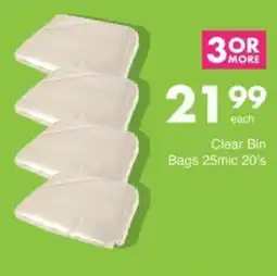 Save Hyper Clear Bin Bags 25mic offer