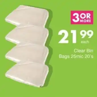 Save Hyper Clear Bin Bags 25mic offer