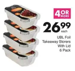 Save Hyper UBL Foil Takeaway Storers With Lid offer