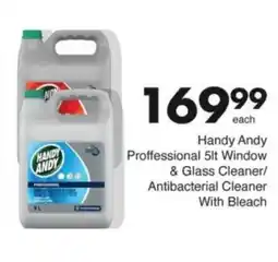Save Hyper Handy Andy Proffessional Window & Glass Cleaner/ Antibacterial Cleaner With Bleach offer