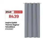 Leroy Merlin Inspire Eyelet Thermic Dagmar 140 x 280cm 81500887 offer